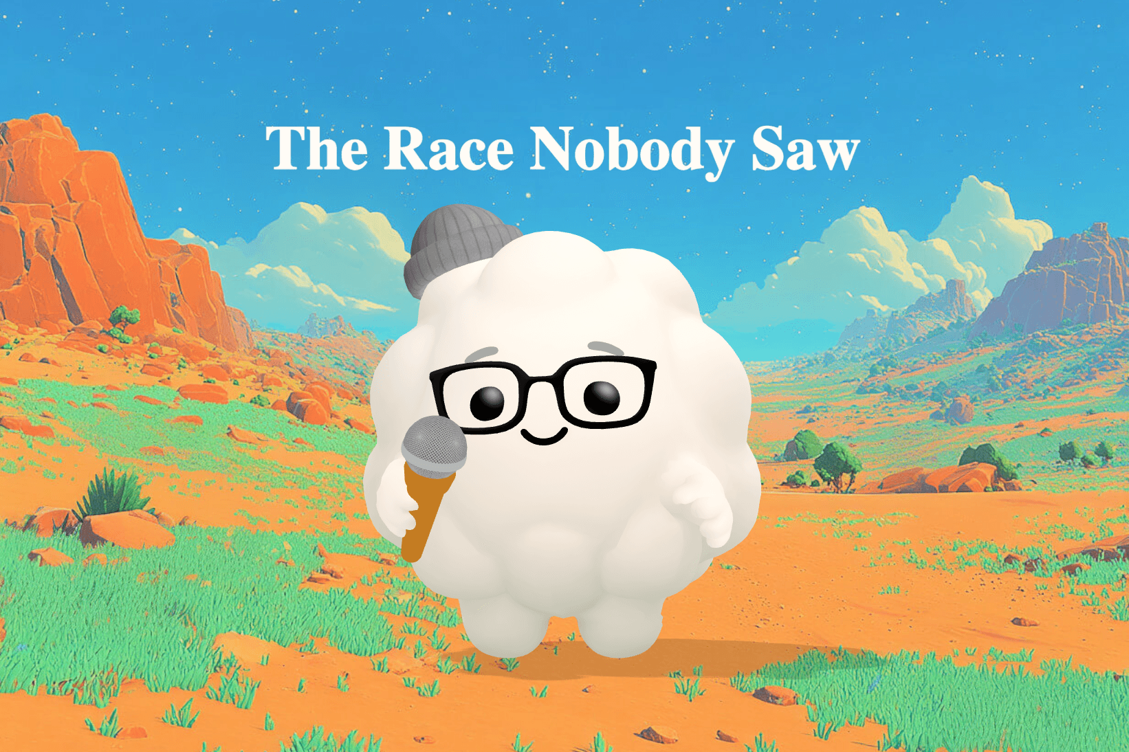 A goldfish named Pip swims past a tiny castle in a glowing blue fish tank while a boy sleeps nearby in a dim room.