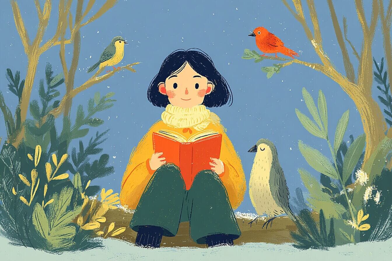 A teen girl steps through a glowing doorway into a paper ship under a starry night sky.