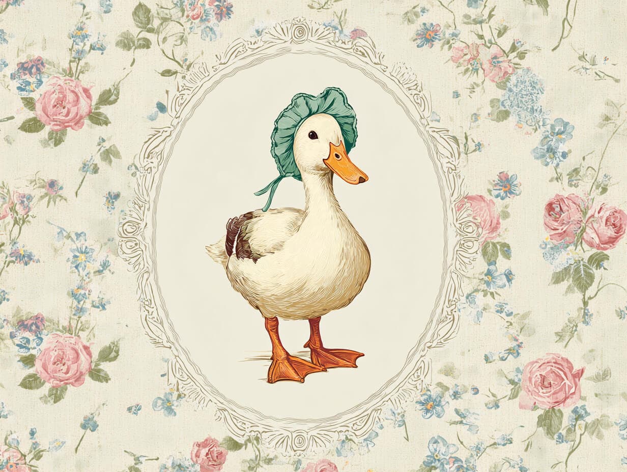 Adult and child reading a bedtime story en español about a duck wearing a tiny bow tie