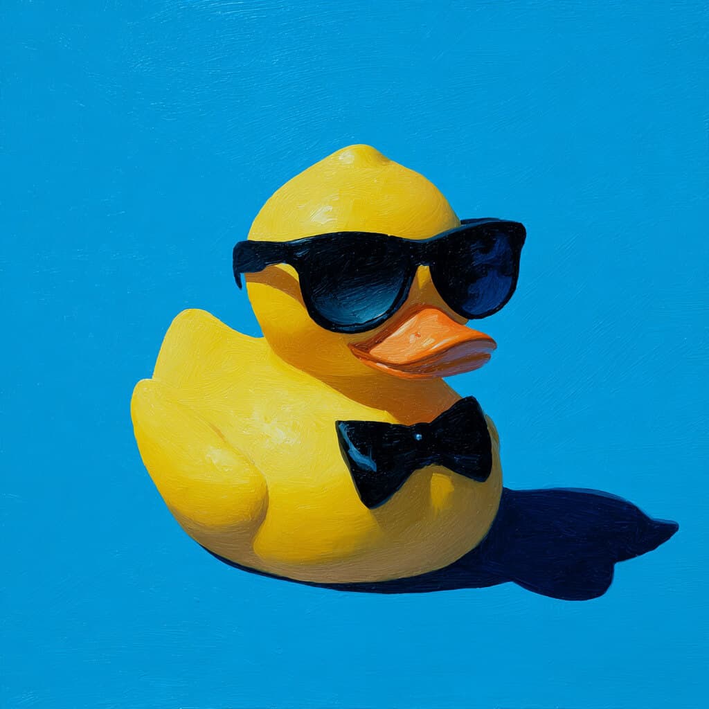 Duck sketching dreamy feather outfits under the moonlight