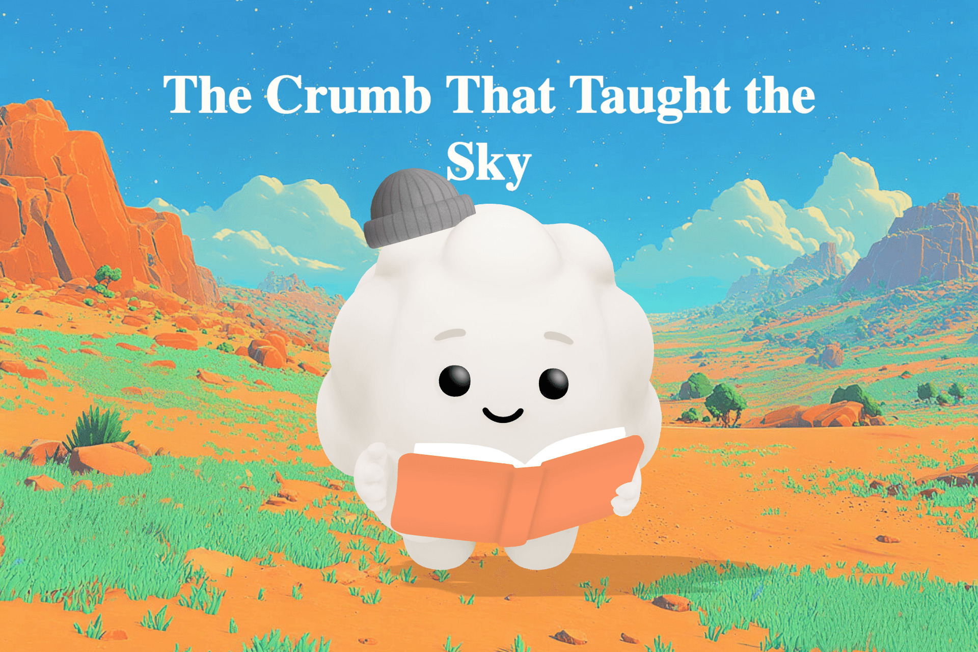 A small ant named Pip carries a large golden crumb across a sunlit yard while a ladybug perches on a dandelion nearby.