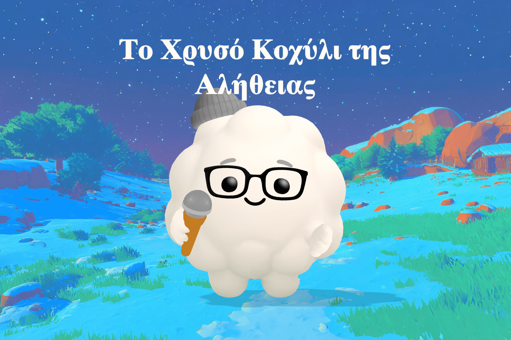 A Greek fisherman named Nikos holds a glowing golden seashell in his small wooden boat on a calm sea at sunrise.