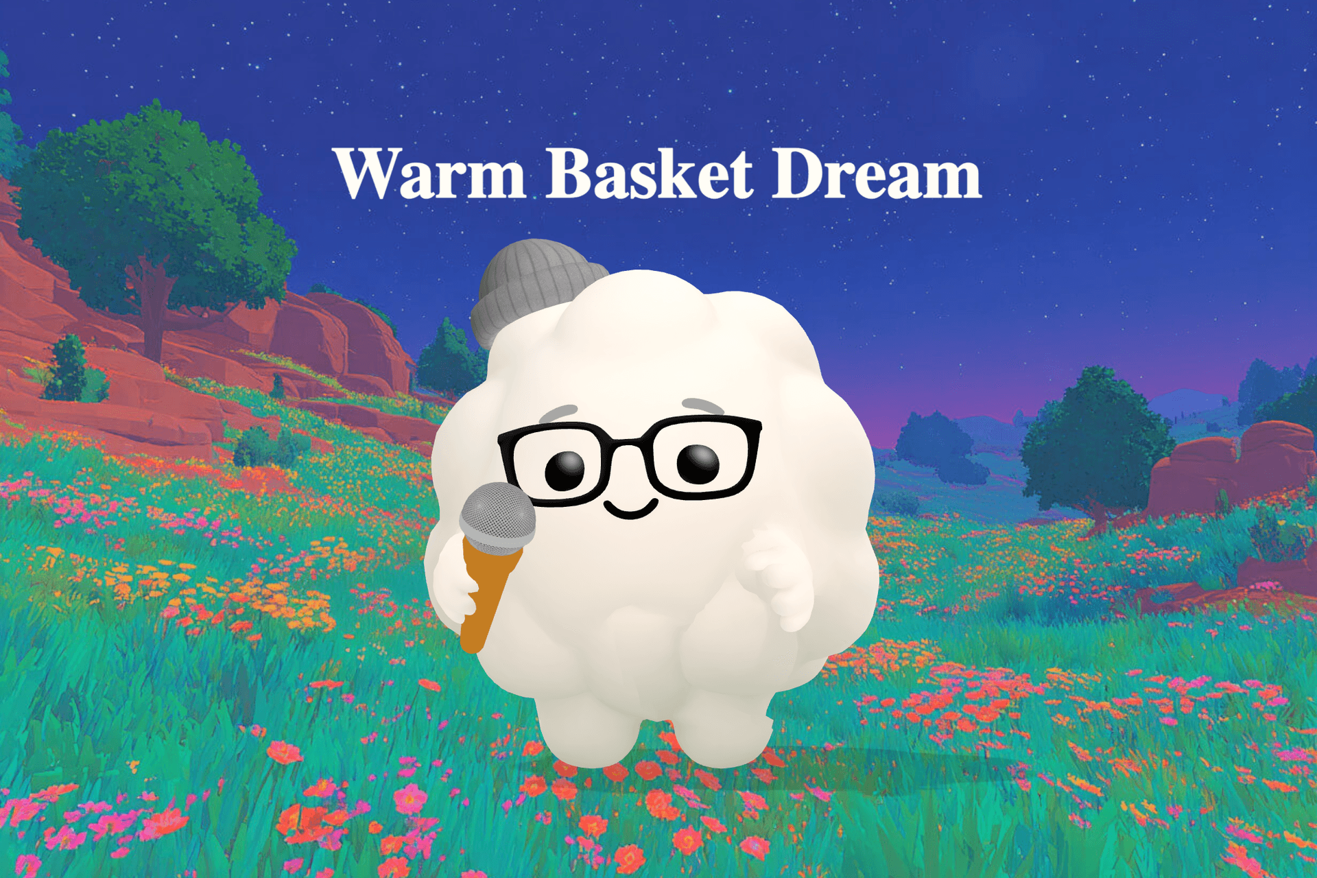 A small kitten curled in a soft basket beside a glowing fire, with dim lamplight and gentle shadows filling a cozy room.