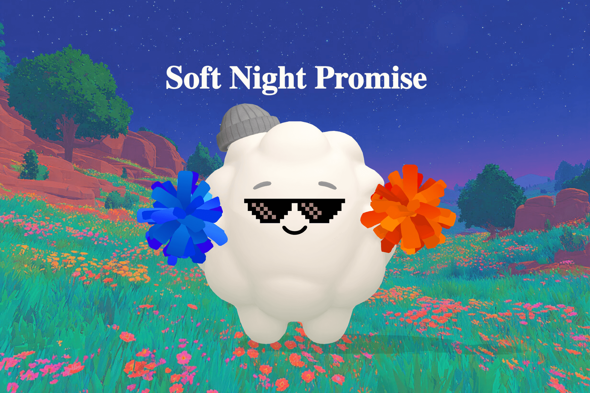 A soft, dreamy nighttime scene with silver stars shimmering above a cozy bed bathed in gentle moonbeam light.
