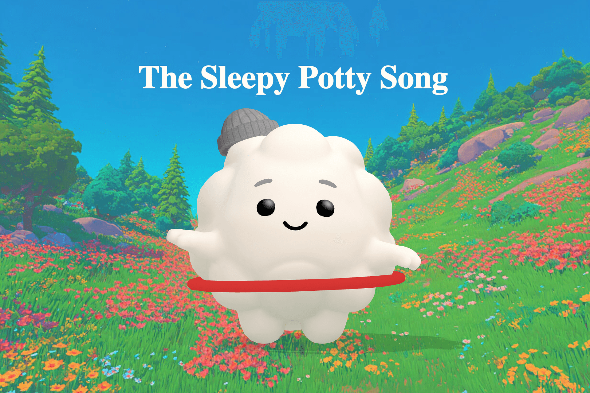 A soft, dreamy illustration of a sleepy child in cozy pajamas waving goodnight beside gently glowing water under a starlit sky.