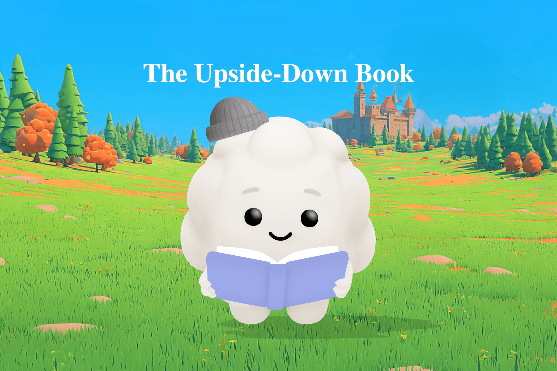 A kindergarten classroom where children pass a storybook from desk to desk while their smiling teacher watches from the edge of her desk.