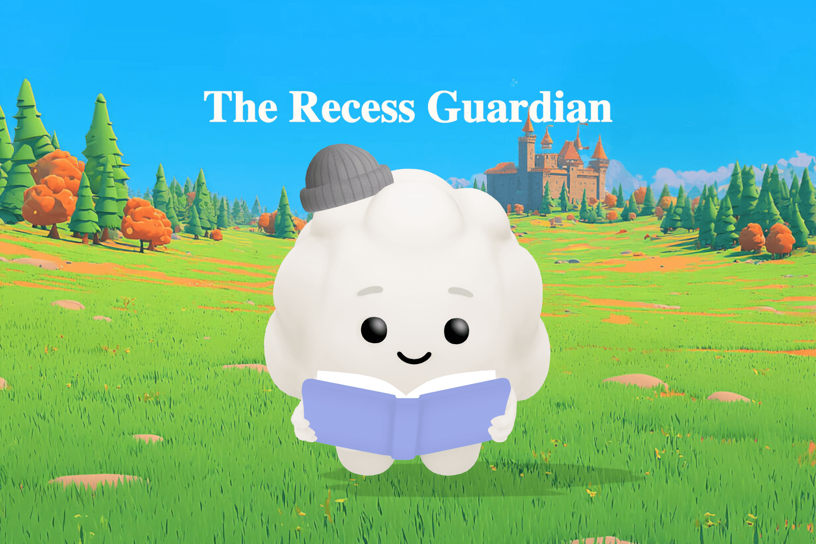 A young girl stands perfectly still on a sunny playground with a tiny red ladybug resting on her outstretched finger while a friend watches.