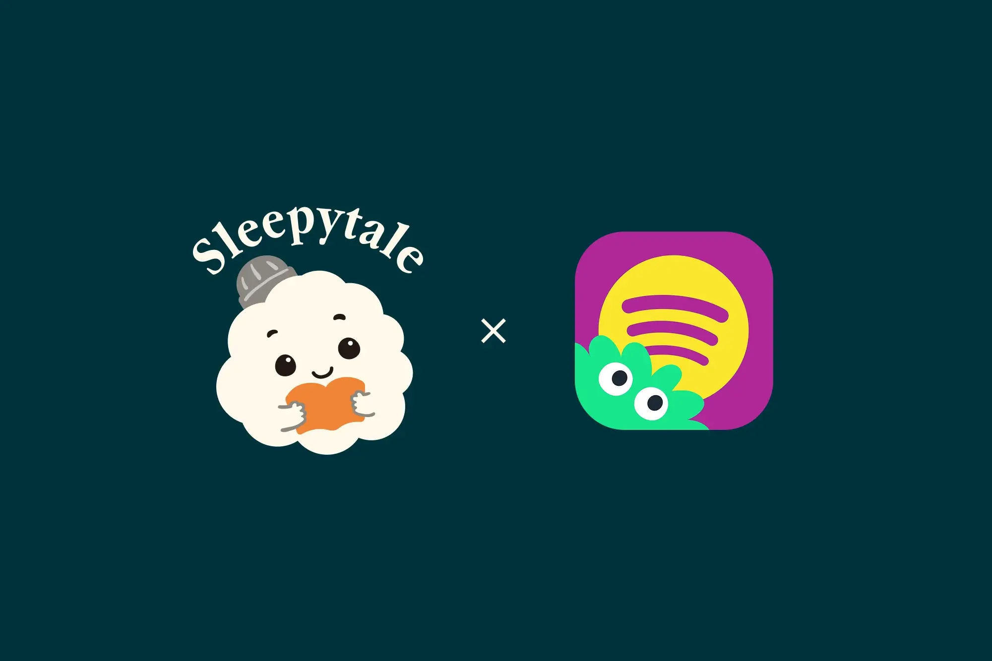 Sleepytale vs Spotify Kids comparison showing a personalized AI bedtime story app versus Spotify's curated kids music and story streaming platform.