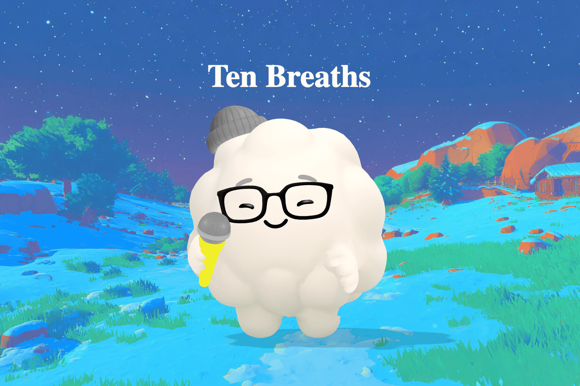 A young girl sitting on a cold kitchen floor beside her dad in a green robe, both breathing slowly together as soft morning light fills the room.