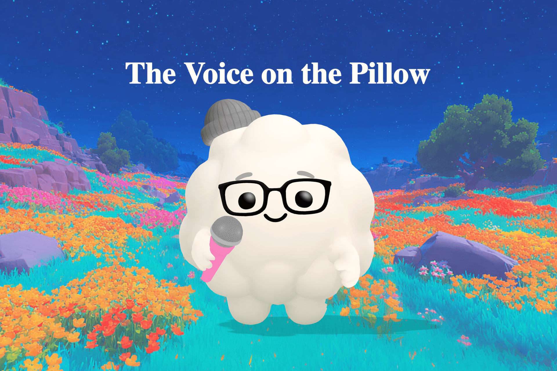 A young boy lies in bed with a phone pressed against his pillow while his dog sleeps at his feet and soft light fills the room.