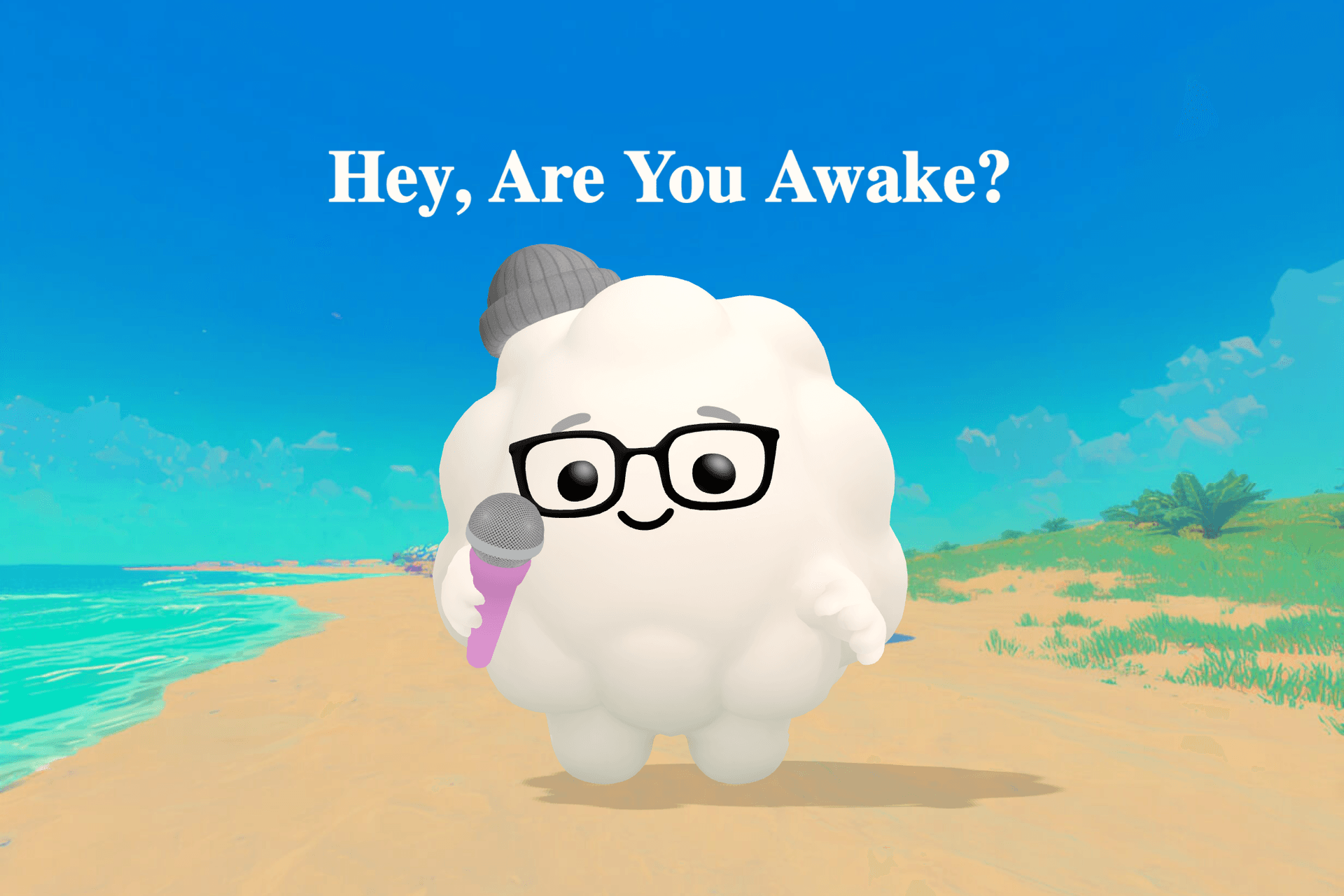 Two boys whispering between bunk beds in a dimly lit summer camp cabin with a small smooth stone resting on the bottom mattress.