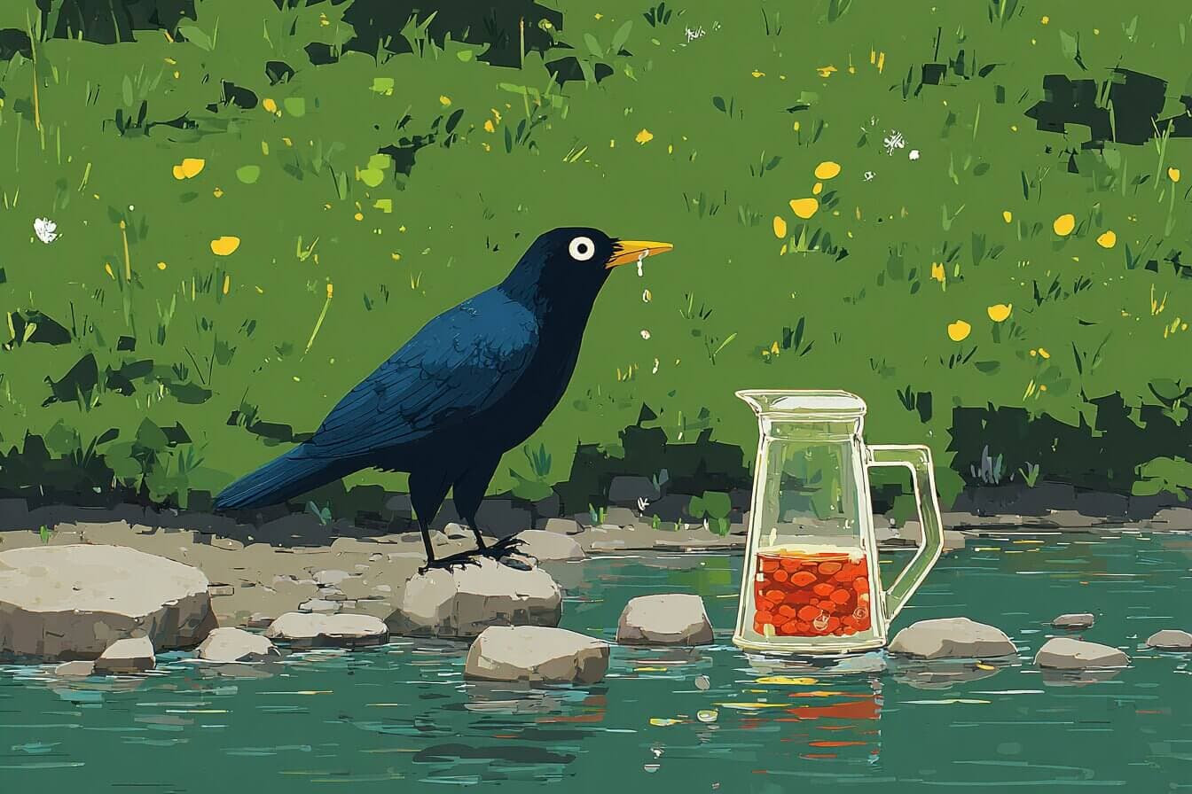 The Crow And The Pitcher Bedtime Story