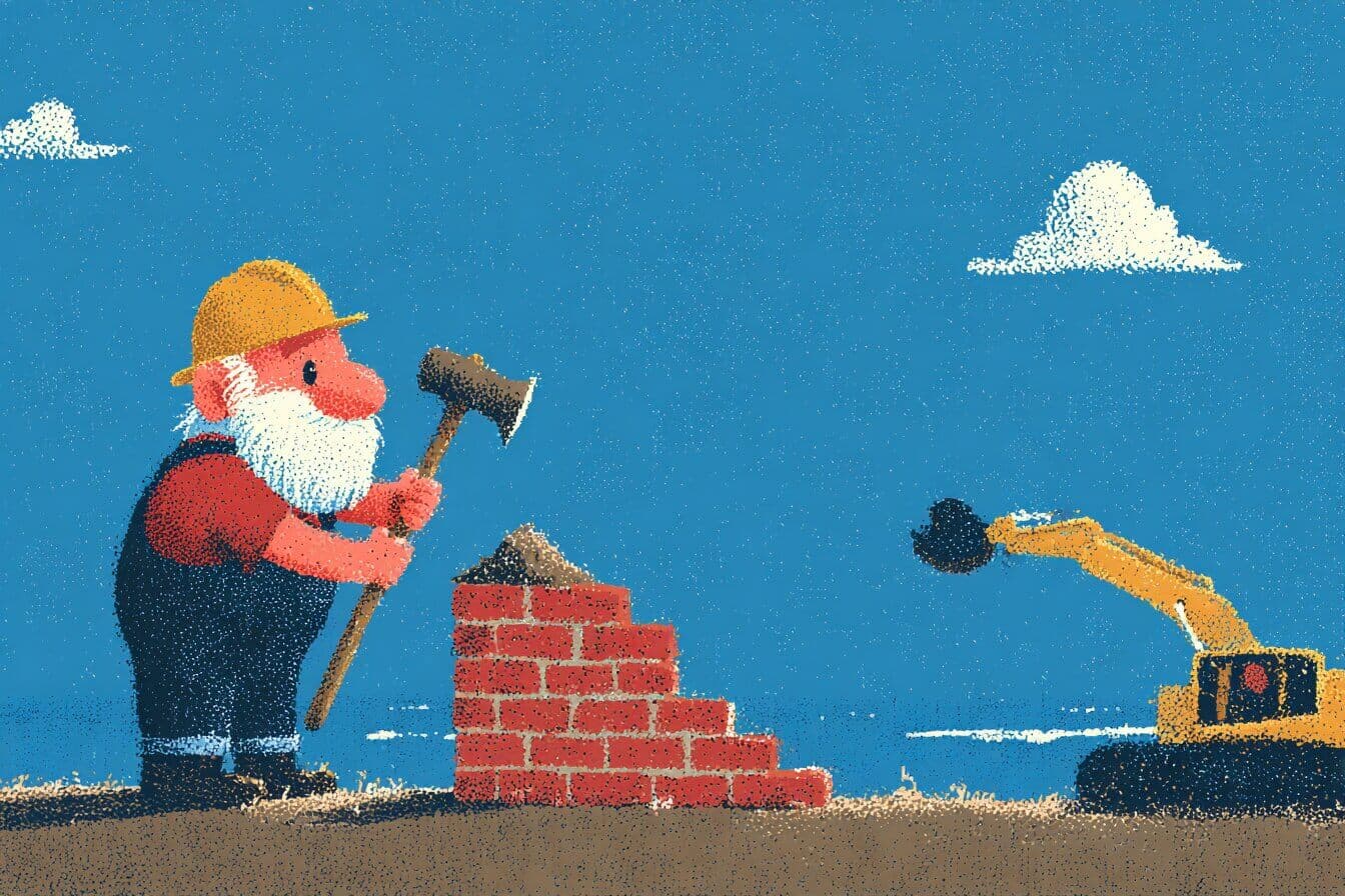 A gentle giant opens a garden gate as children step inside and flowers begin to bloom again.