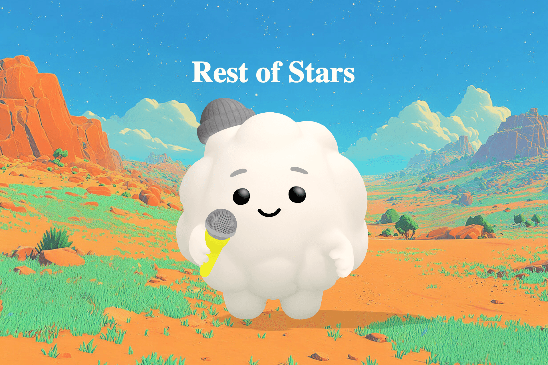 A soft, dreamy nighttime scene with silver moonlight washing over a sleeping baby nestled in cotton clouds beneath gentle guardian stars.