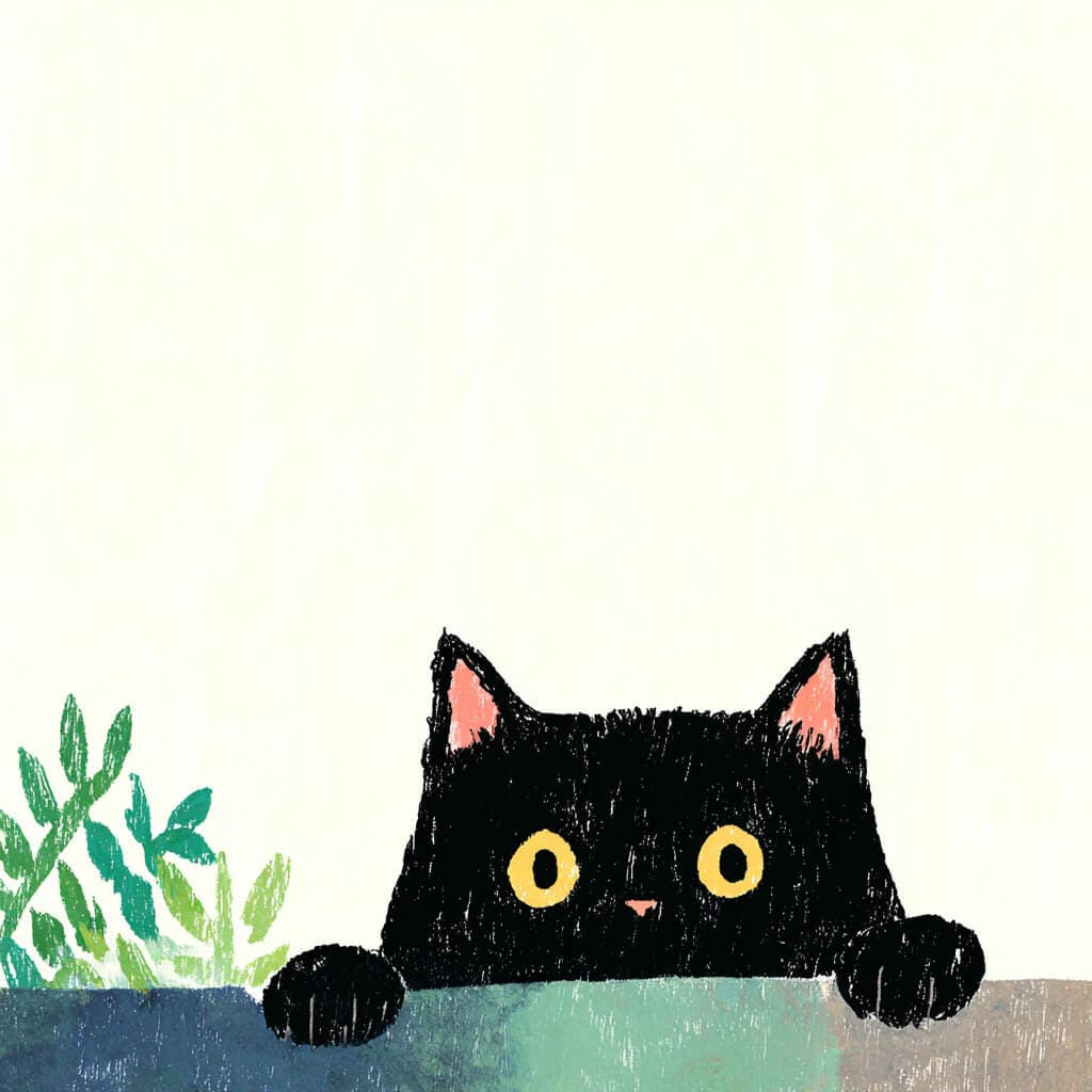 Niña leyendo una Spanish bedtime story con un gato negro acurrucado a su lado