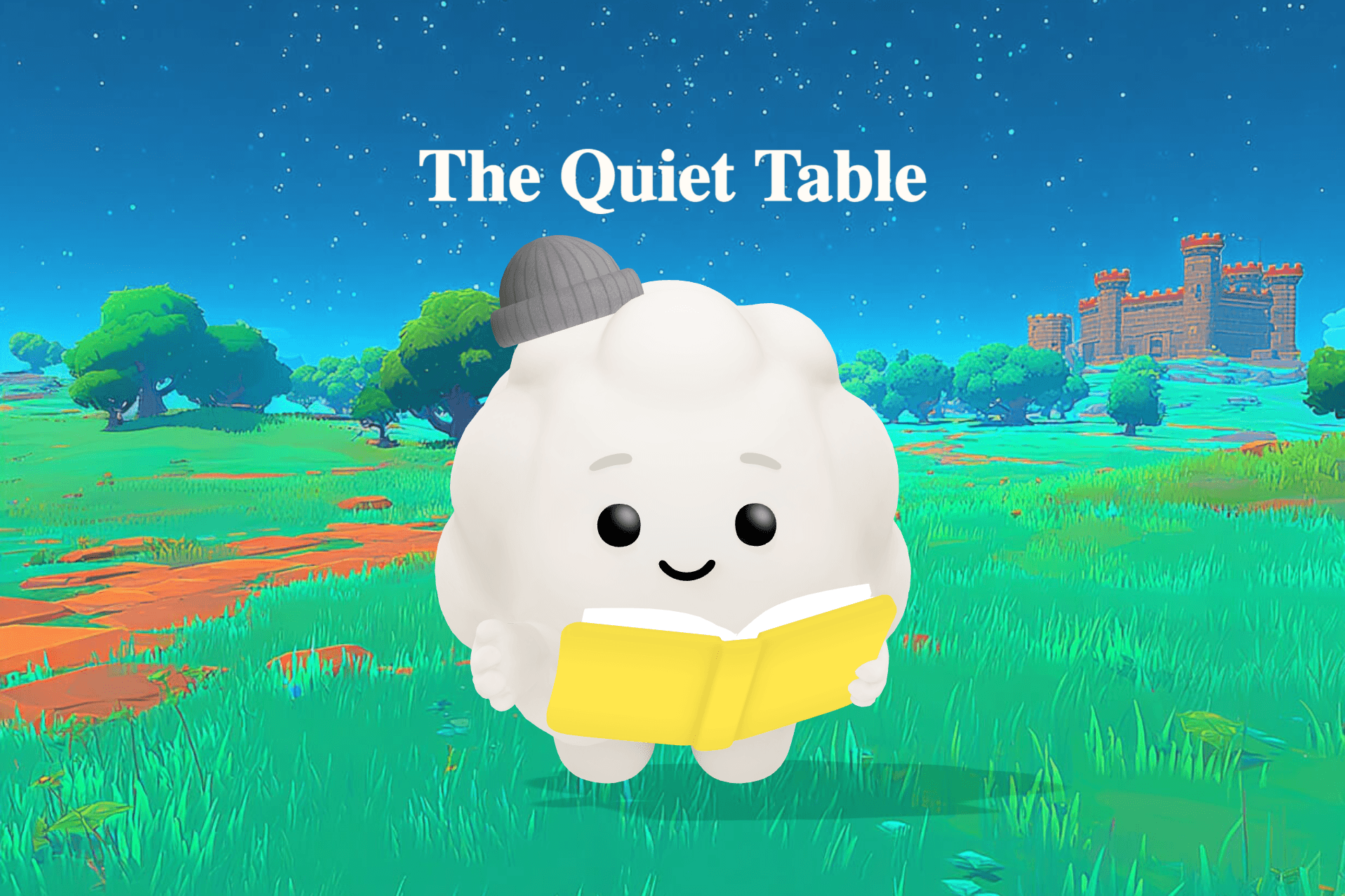 A boy sits alone at a school lunch table sketching in a notebook while curious classmates slowly gather around him.